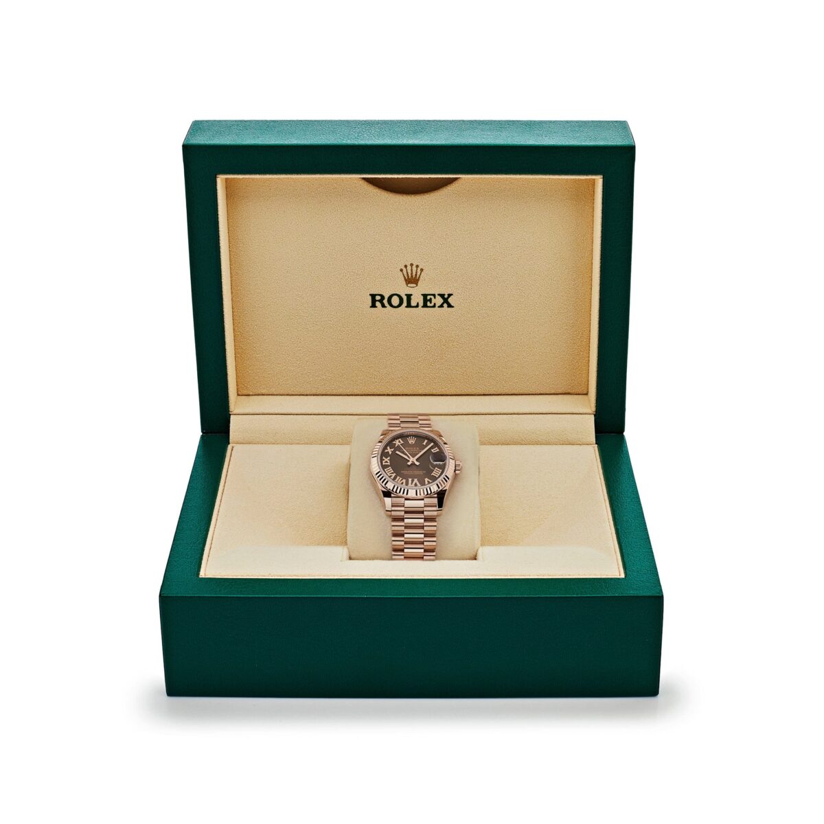 Rolex Datejust 278275 Rose Gold Diamond Chocolate Dial President (2024) - Image 7