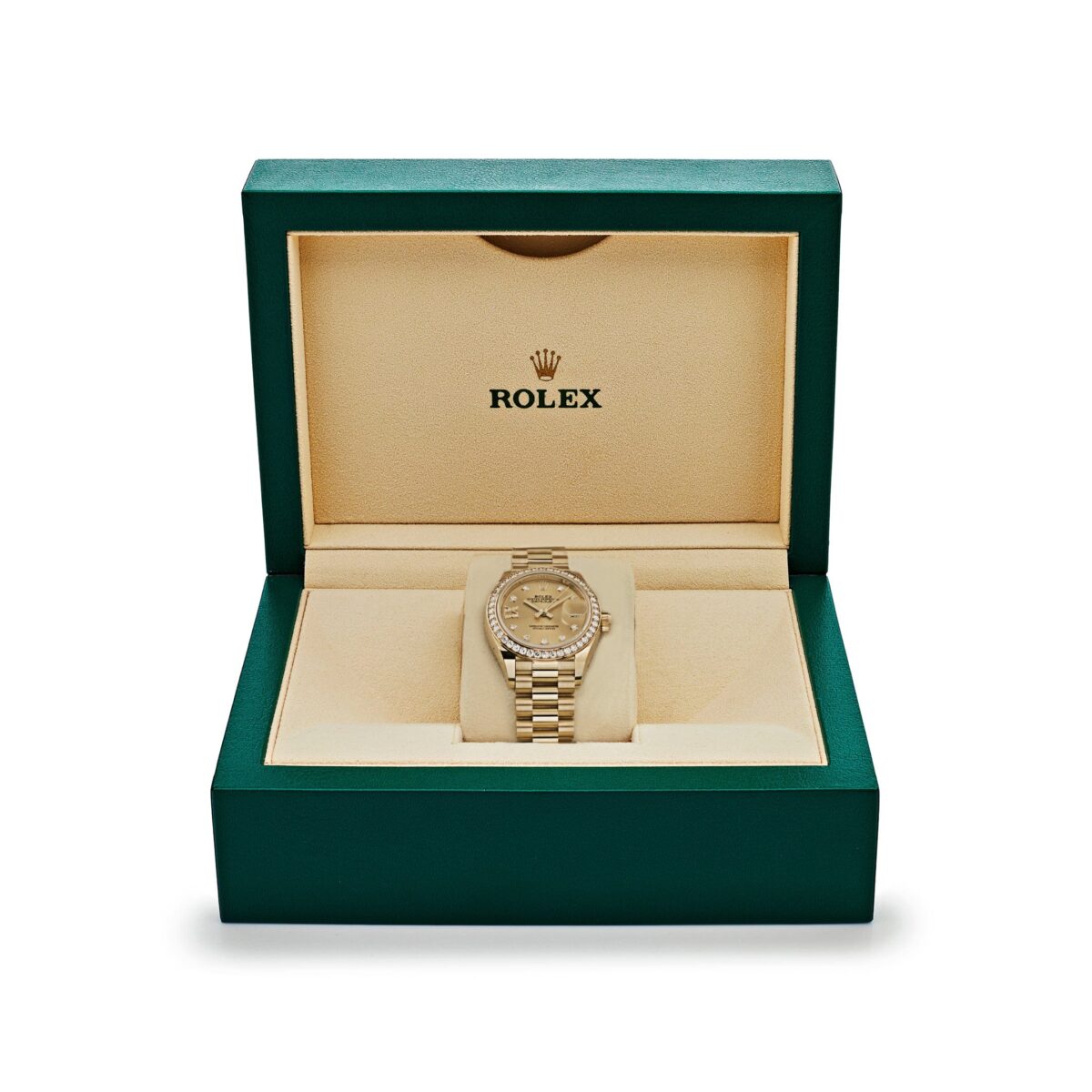 Rolex Datejust 279138RBR Yellow Gold Champagne Diamond Dial President (2022) - Image 7