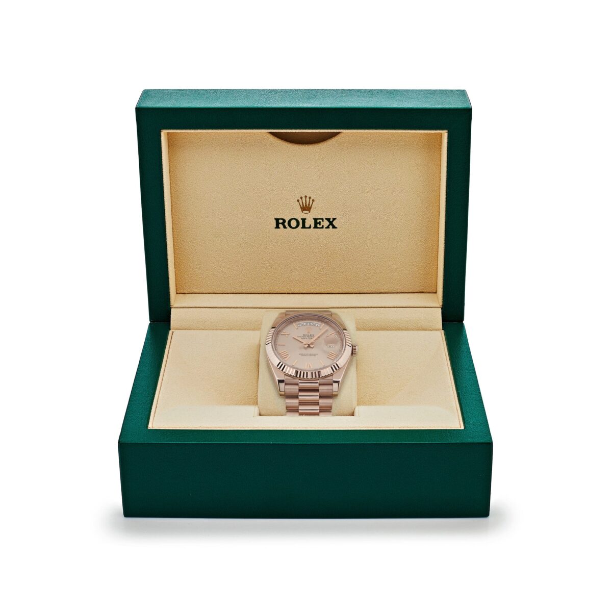 Rolex Day-Date 228235 Rose Gold Sundust Roman Dial (2023) - Image 7