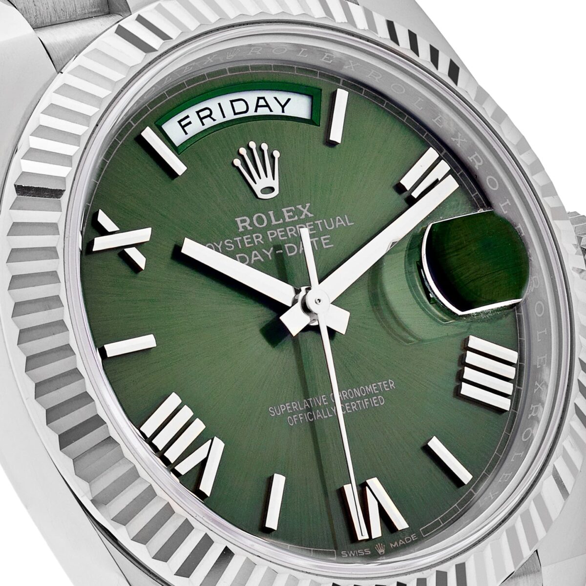 Rolex Day-Date 228239 White Gold Olive Dial (2023) - Image 5