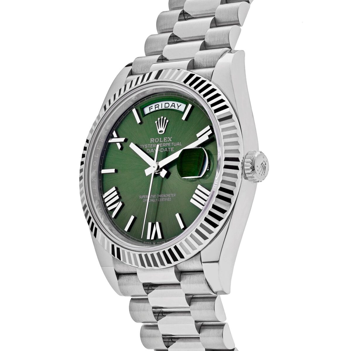 Rolex Day-Date 228239 White Gold Olive Dial (2023) - Image 3