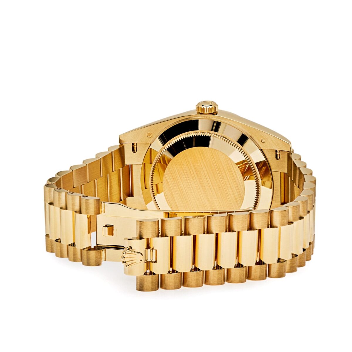 Rolex Day-Date 228238 Yellow Gold Black Diagonal Motif Dial - Image 5