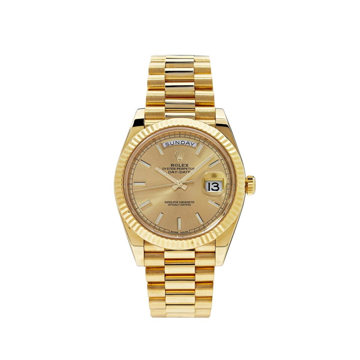 Rolex Day-Date 40 Yellow Gold Champagne Dial 228238 (2023)