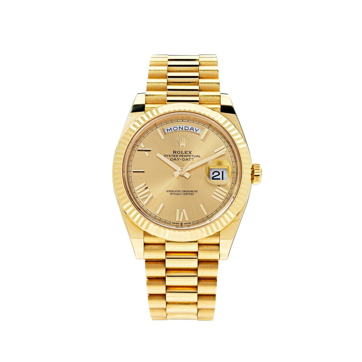 Rolex Day-Date 228238 Yellow Gold Champagne Roman Dial