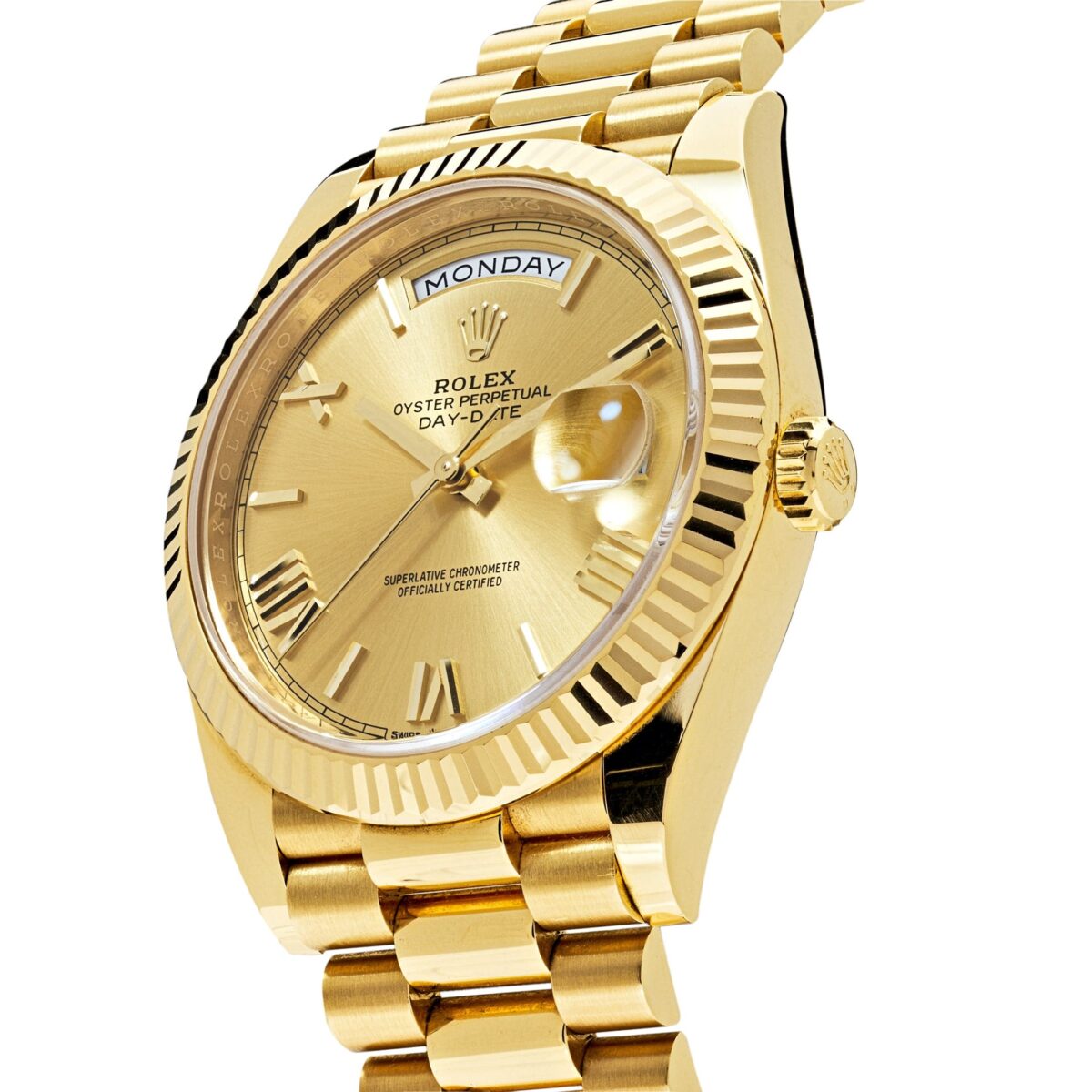 Rolex Day-Date 228238 Yellow Gold Champagne Roman Dial - Image 4