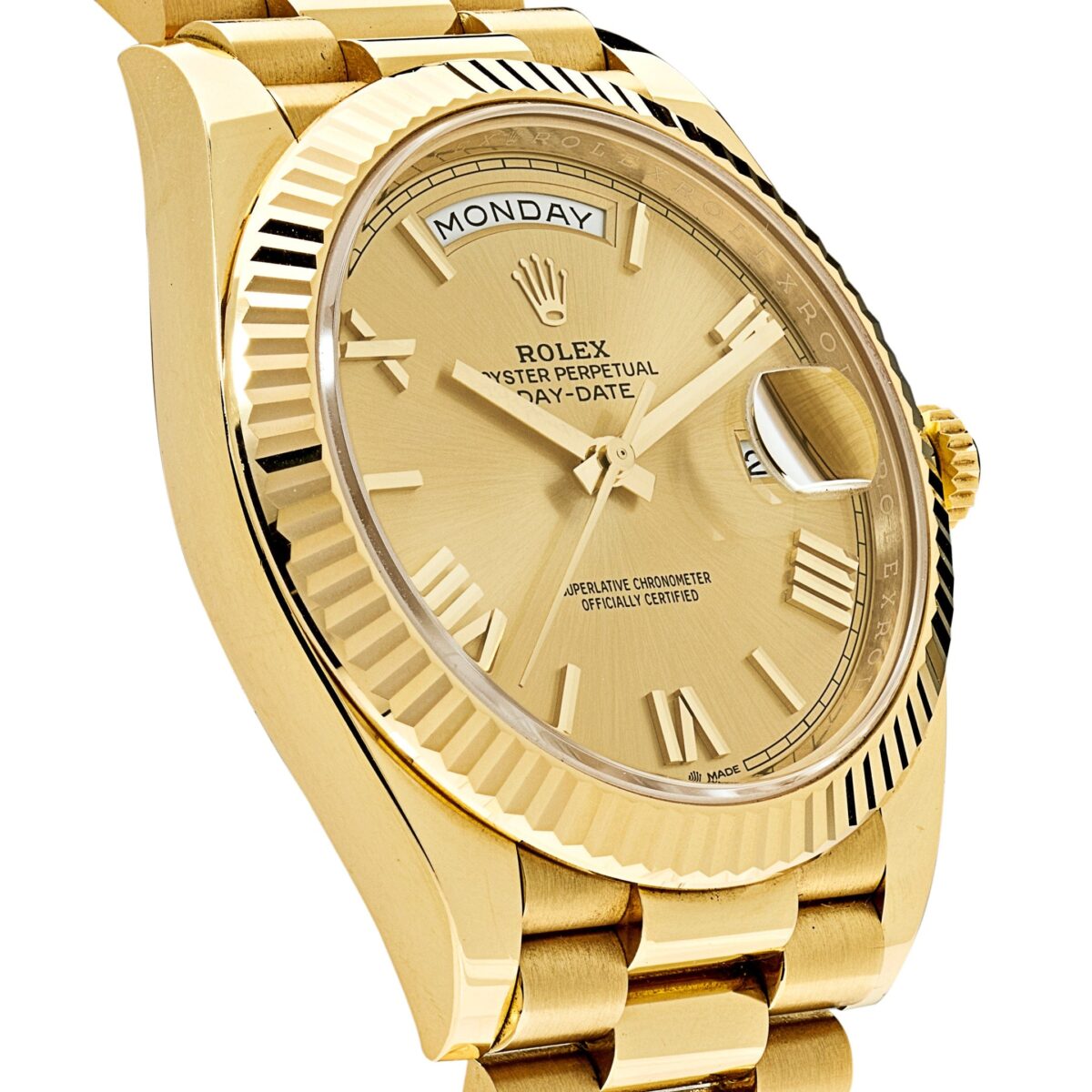 Rolex Day-Date 228238 Yellow Gold Champagne Roman Dial - Image 2