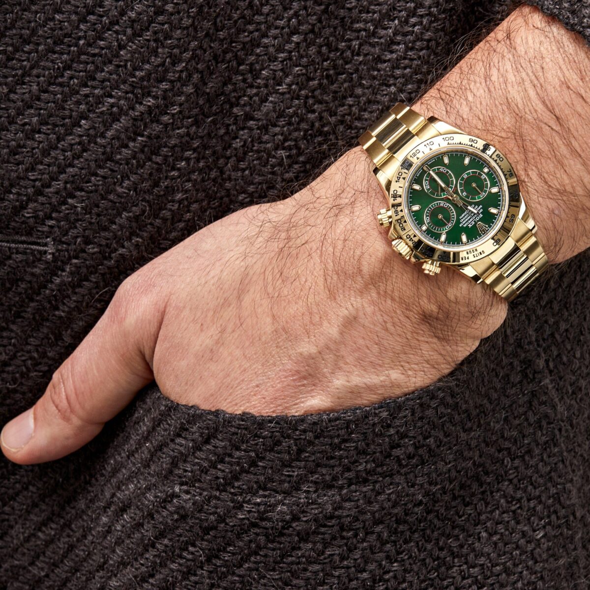 Rolex Daytona 116508 'John Mayer' Yellow Gold Green Dial - Image 2