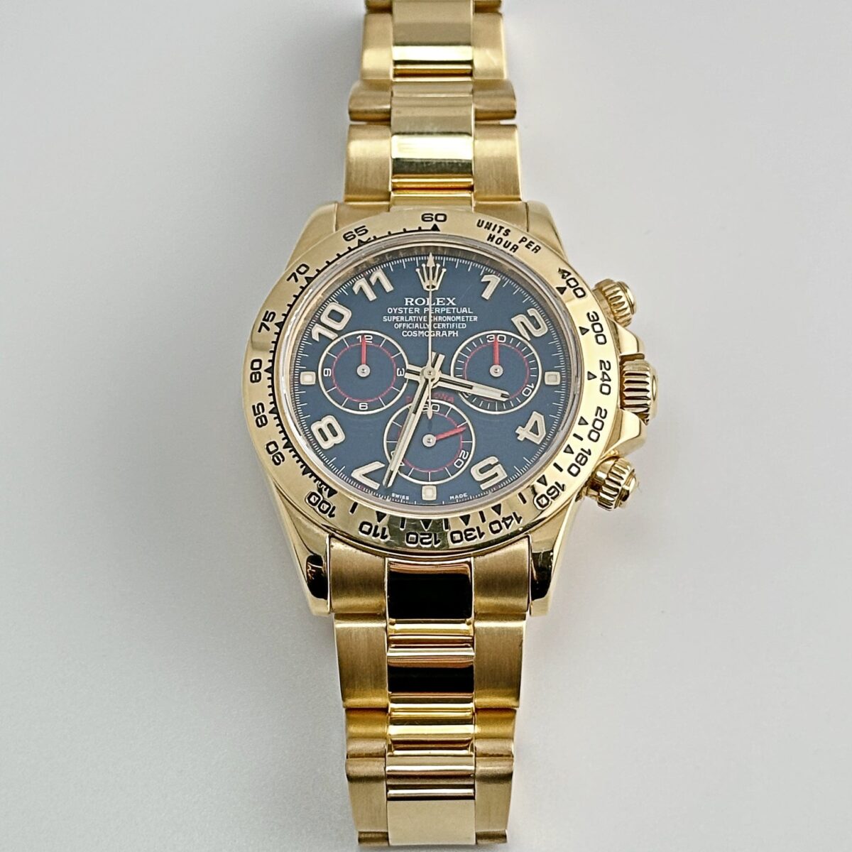 Rolex Daytona 116508 Yellow Gold Blue Racing Arabic Dial - Image 2