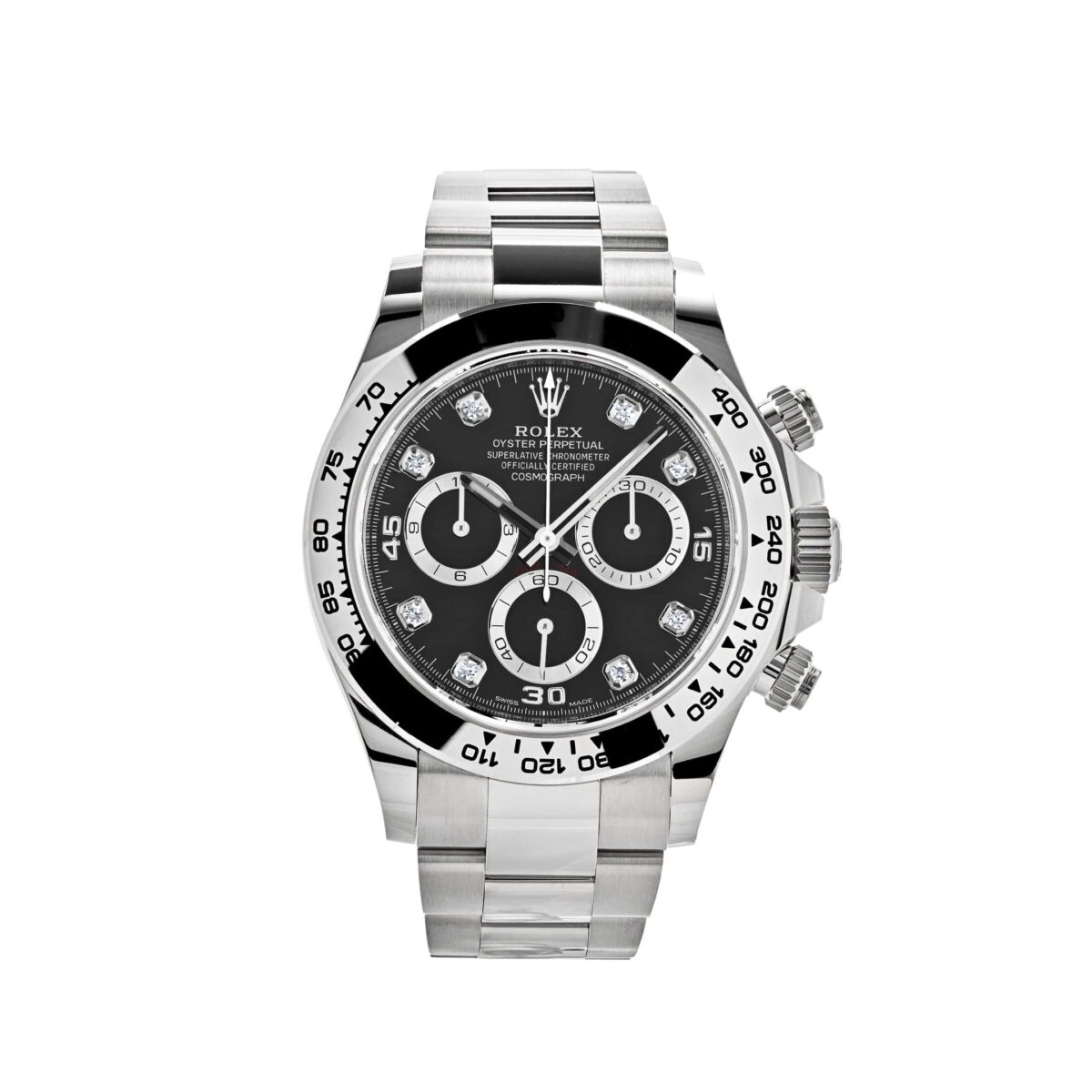 Rolex Daytona 116509 White Gold Black Diamond Dial