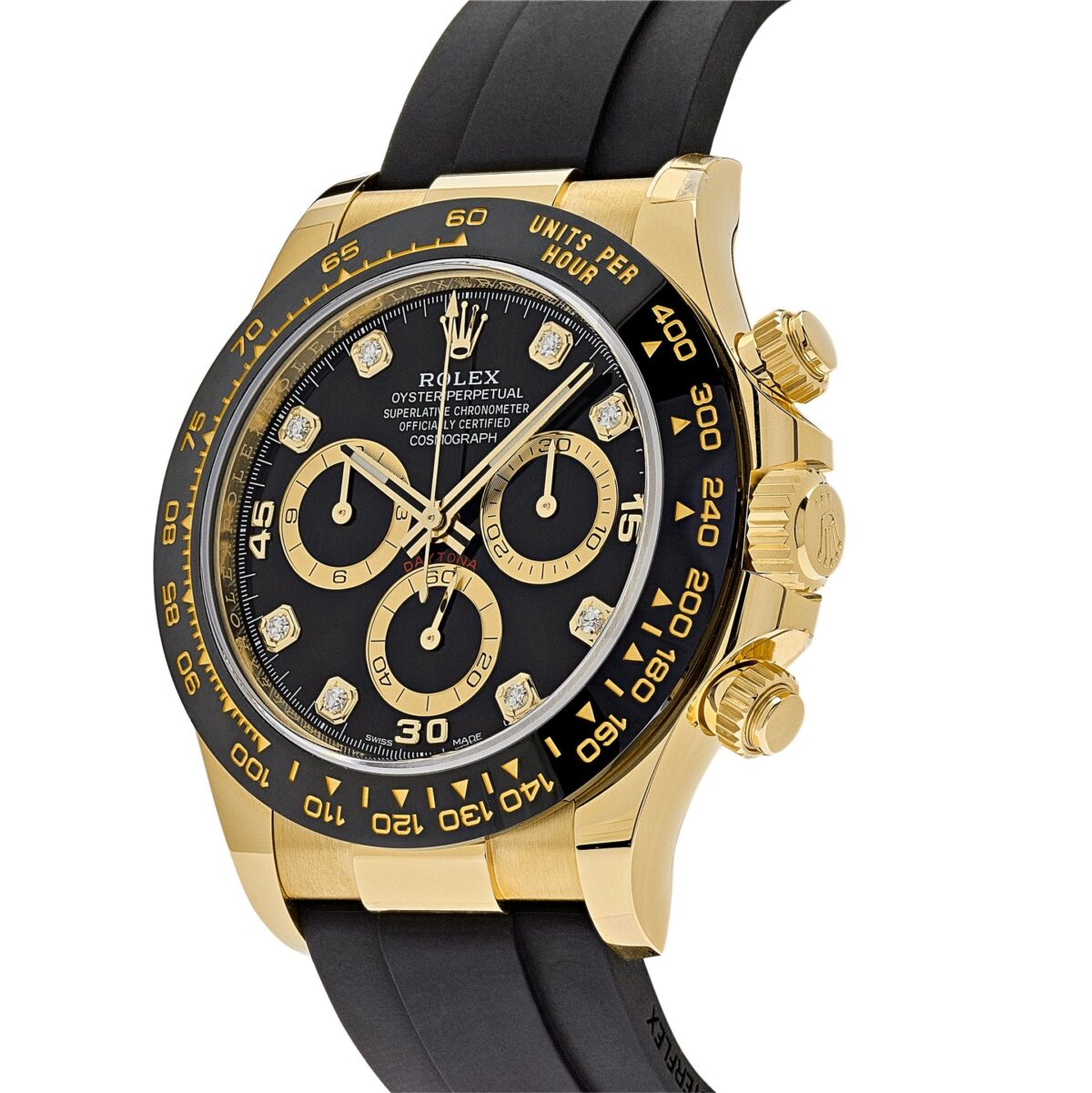 Rolex Daytona 116518LN Yellow Gold Black Diamond Dial - Image 3