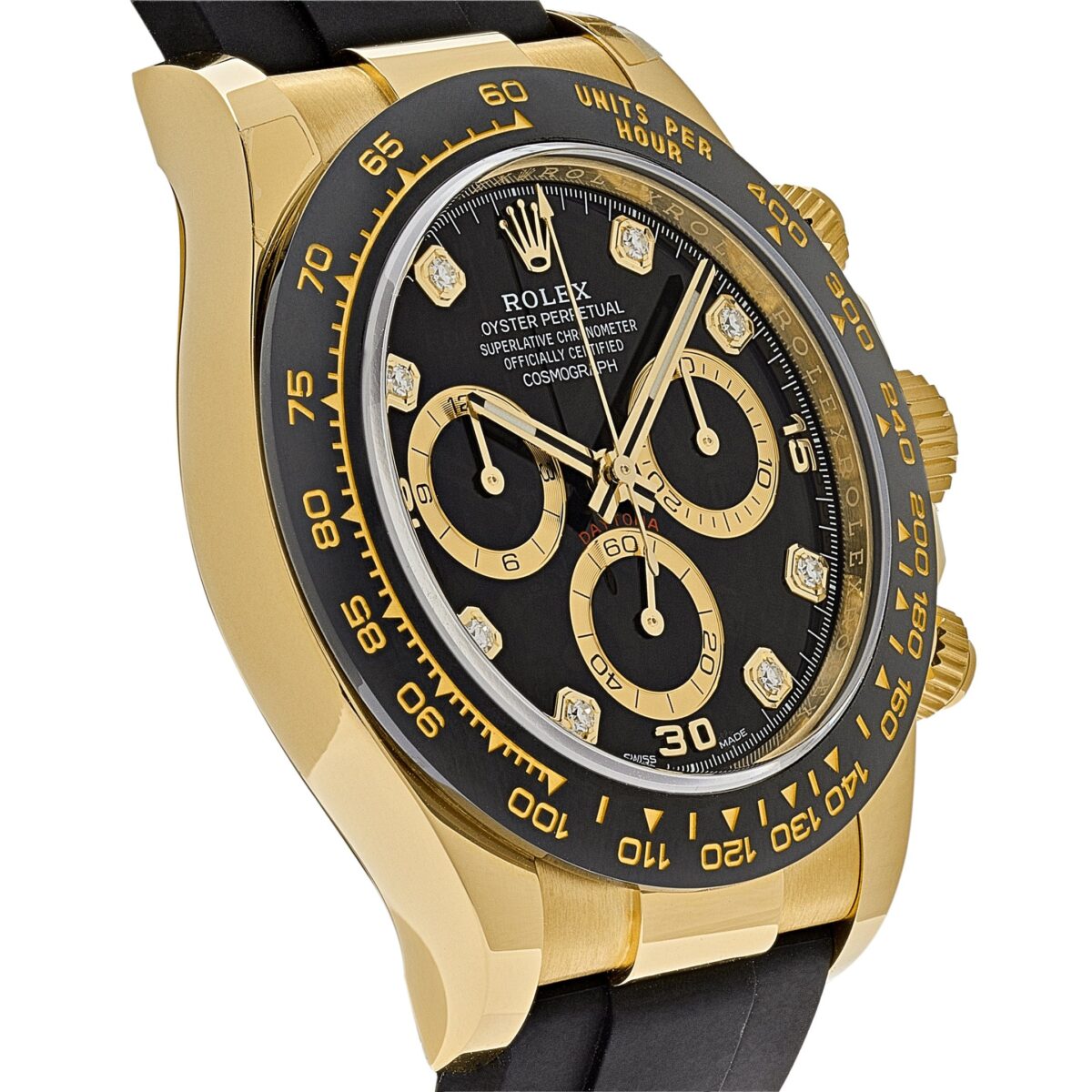 Rolex Daytona 116518LN Yellow Gold Black Diamond Dial - Image 2