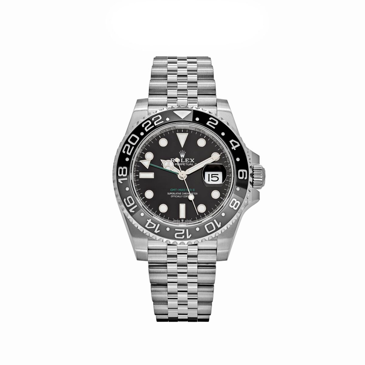 Rolex GMT-Master II 126710GRNR 'Bruce Wayne' Stainless Steel Black Dial Jubilee (2024)