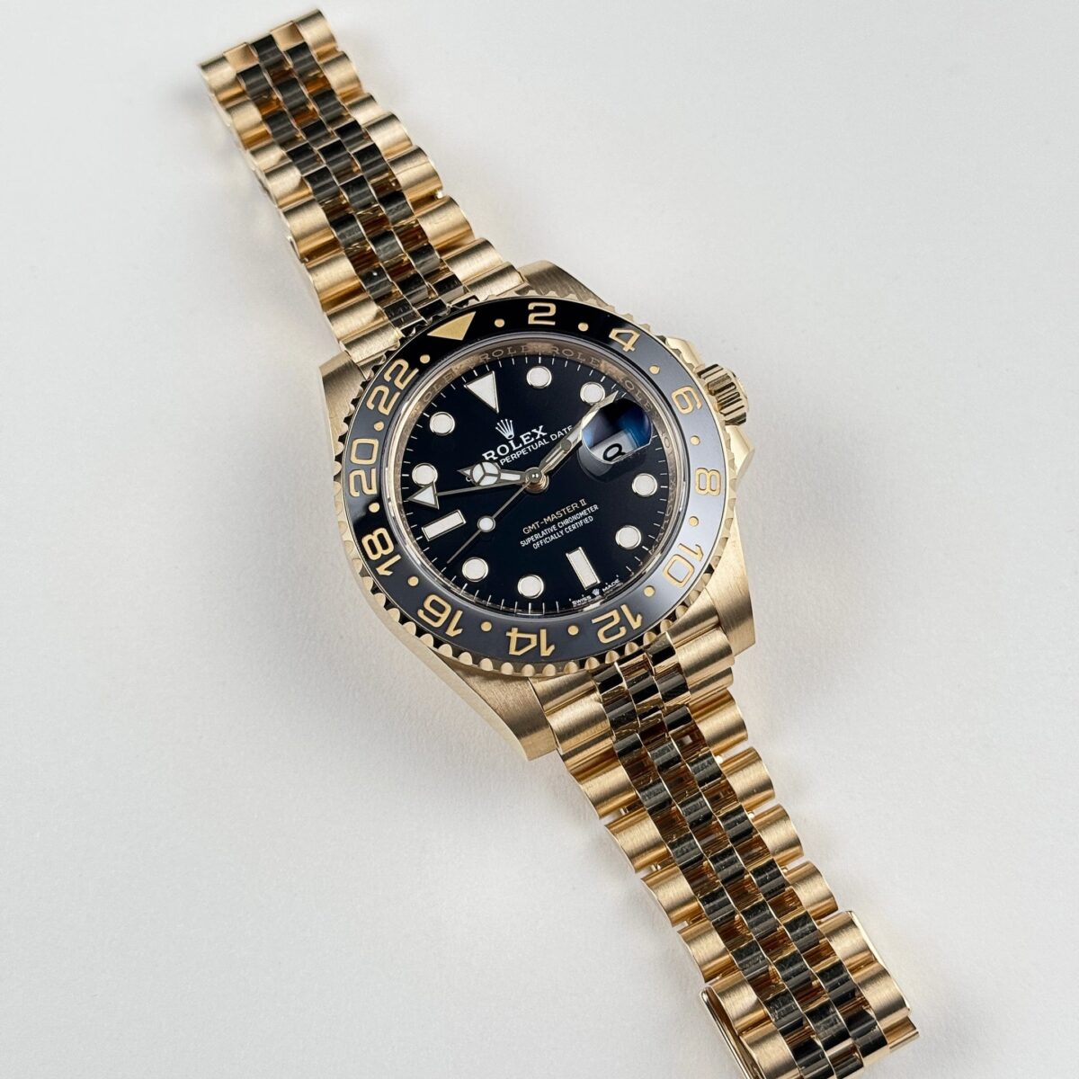 Rolex GMT-Master II 126718GRNR Yellow Gold Black Dial Jubilee (2024) - Image 3