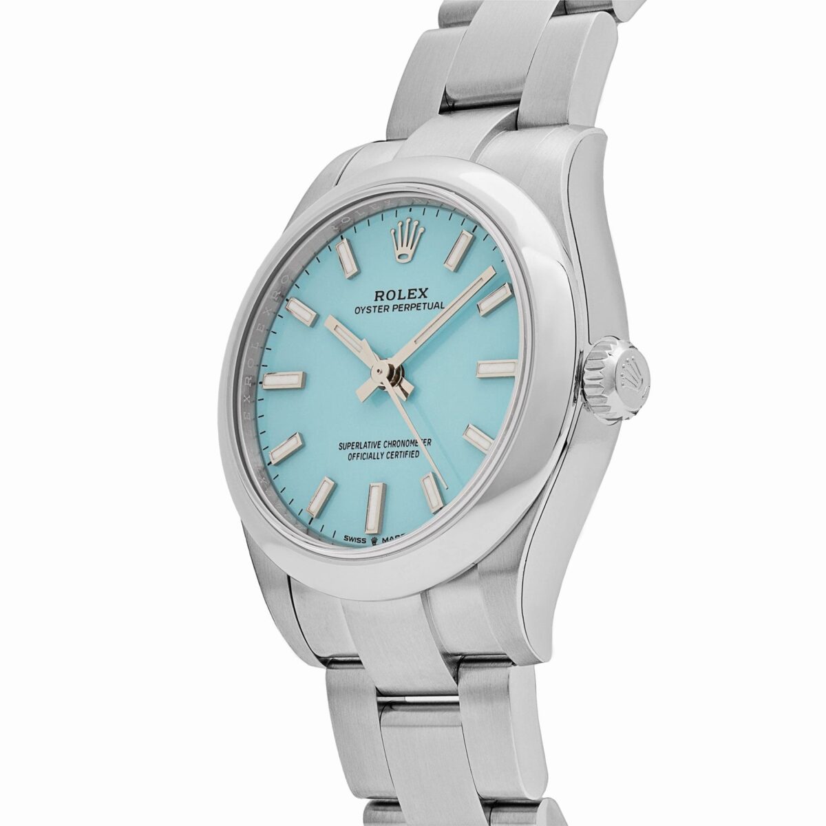 Rolex Oyster Perpetual 277200 Stainless Steel Tiffany Blue Turquoise Dial (2024) - Image 3