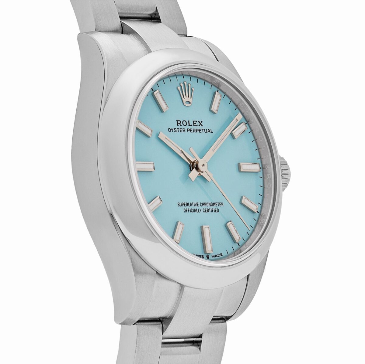 Rolex Oyster Perpetual 277200 Stainless Steel Tiffany Blue Turquoise Dial (2024) - Image 4