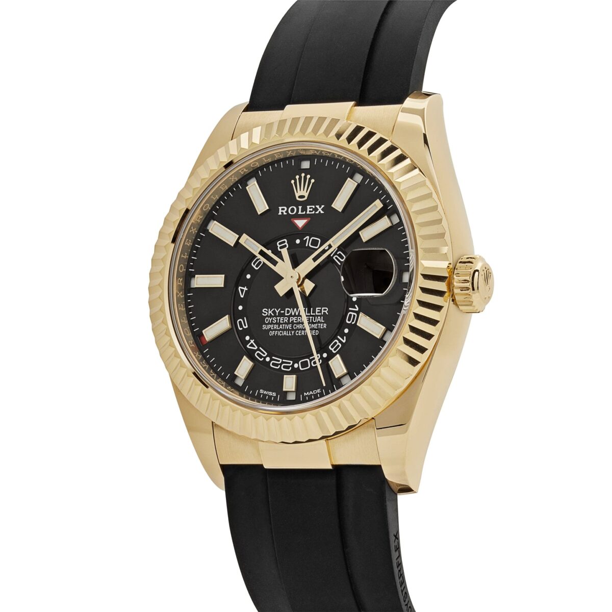 Rolex Sky-Dweller 326238 Yellow Gold  Bright Black Dial (2021) - Image 3