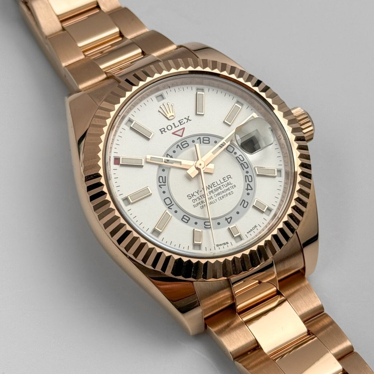 Rolex Sky-Dweller 326935 Rose Gold White Dial (2021) - Image 6