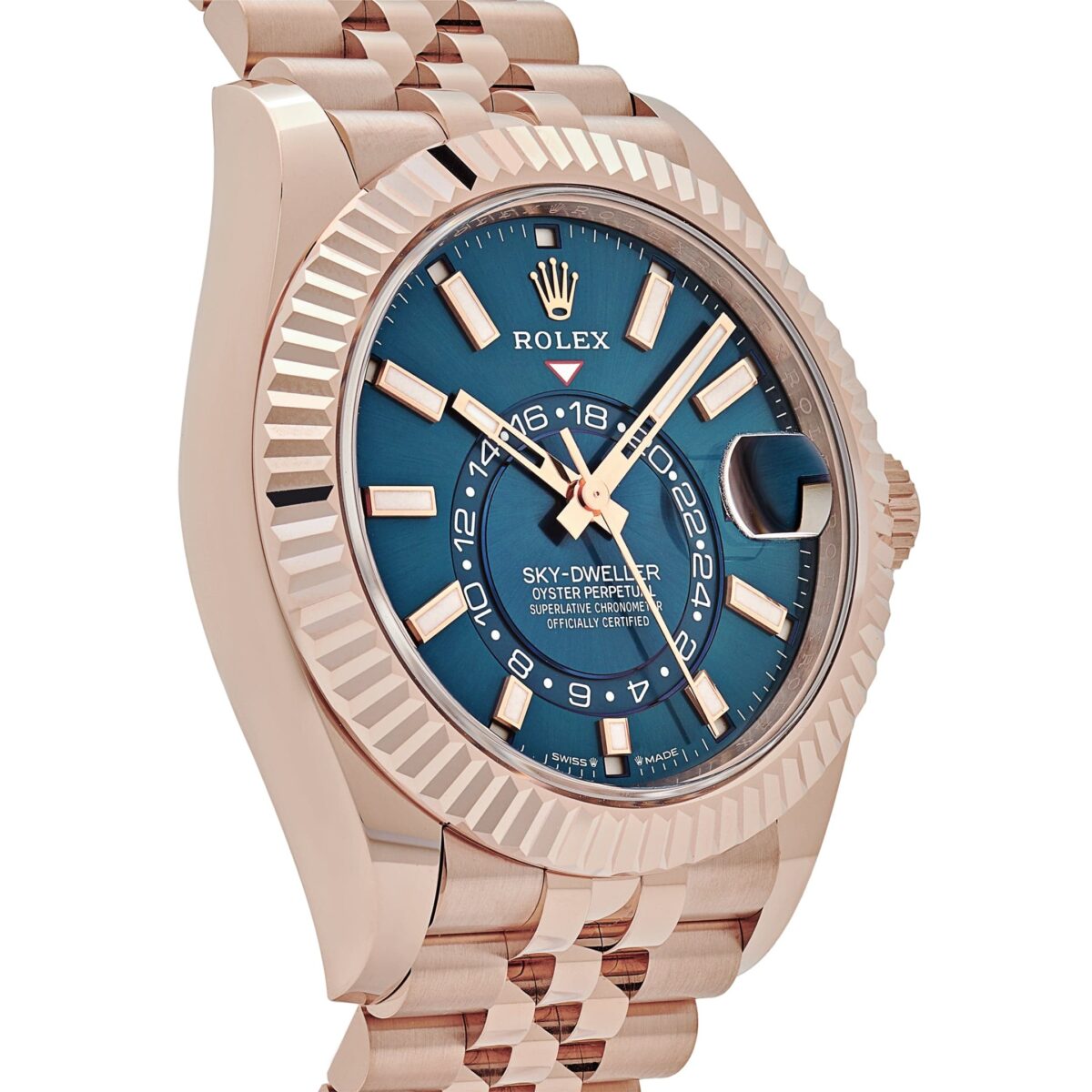 Rolex Sky-Dweller 336935 Everose Gold Blue Dial Jubilee - Image 4