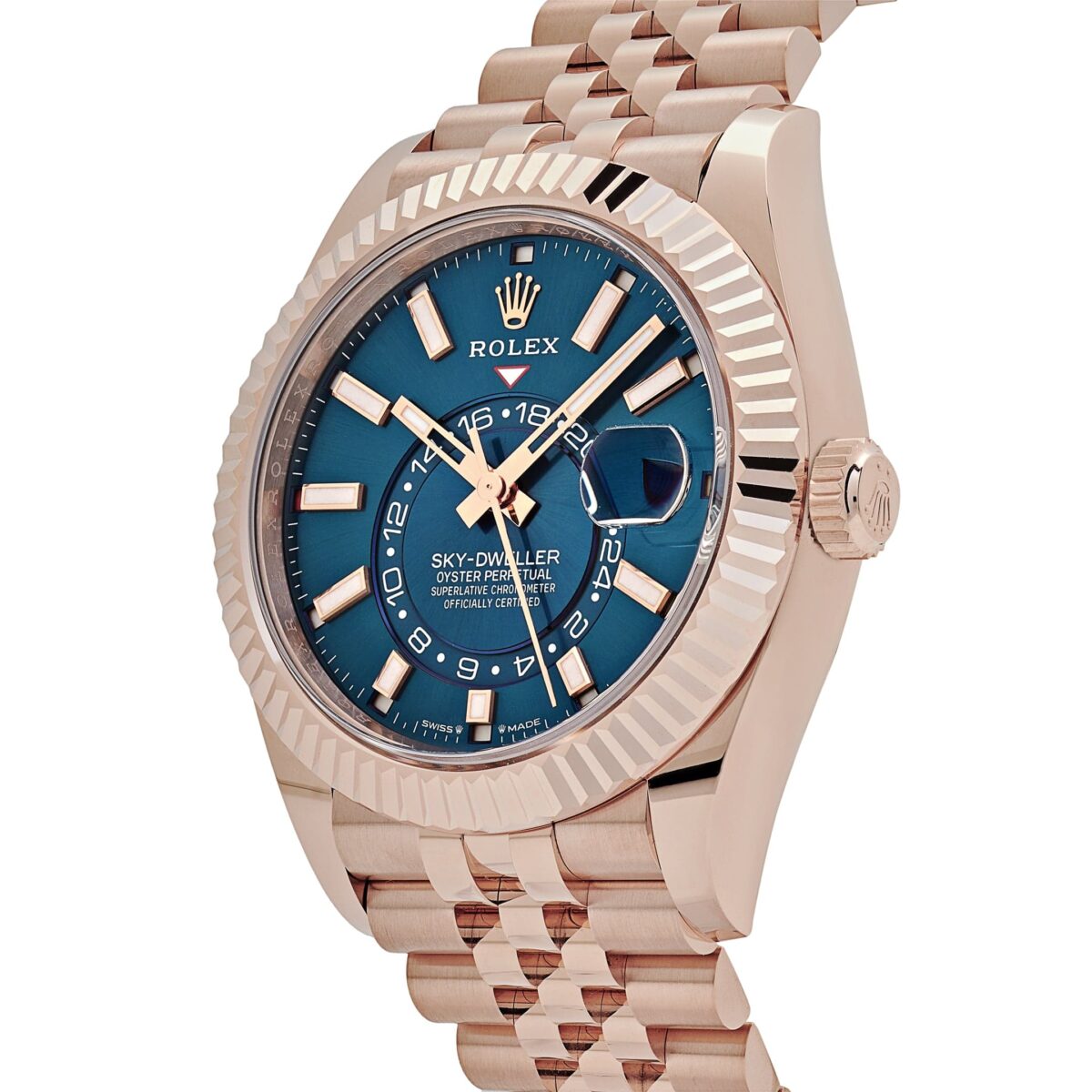 Rolex Sky-Dweller 336935 Everose Gold Blue Dial Jubilee - Image 3