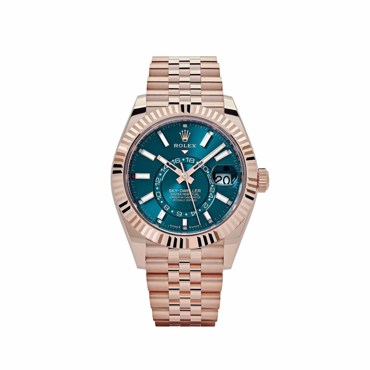 Rolex Sky-Dweller 336935 Everose Gold Blue Dial Jubilee