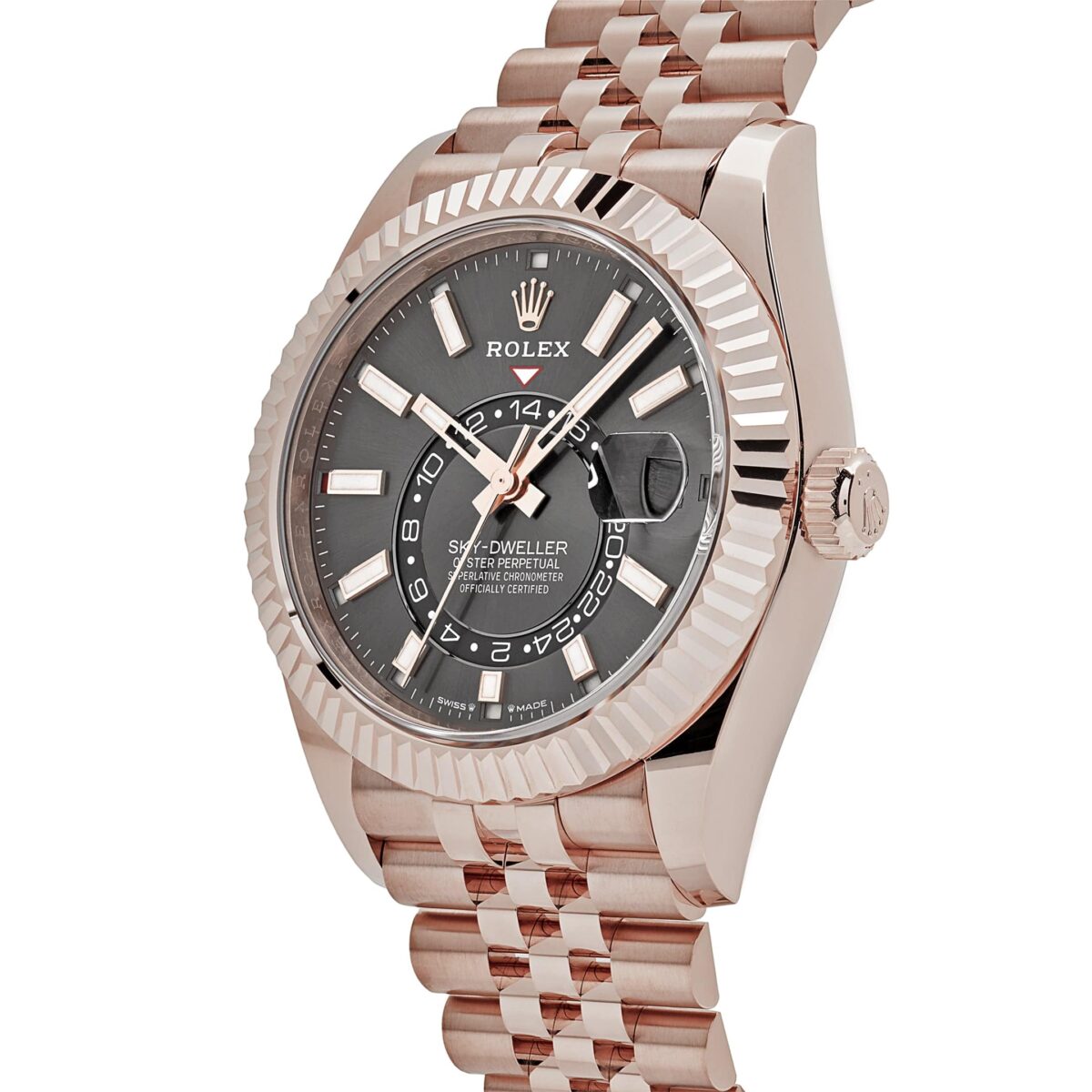 Rolex Sky-Dweller 336935 Everose Gold Slate Dial Jubilee - Image 3