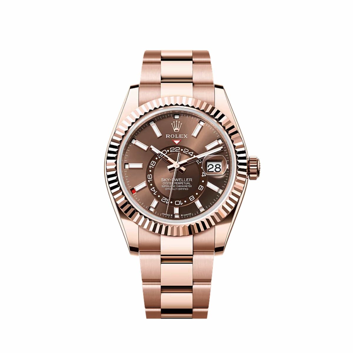 Rolex Sky-Dweller 336935 Rose Gold Chocolate Dial Oyster