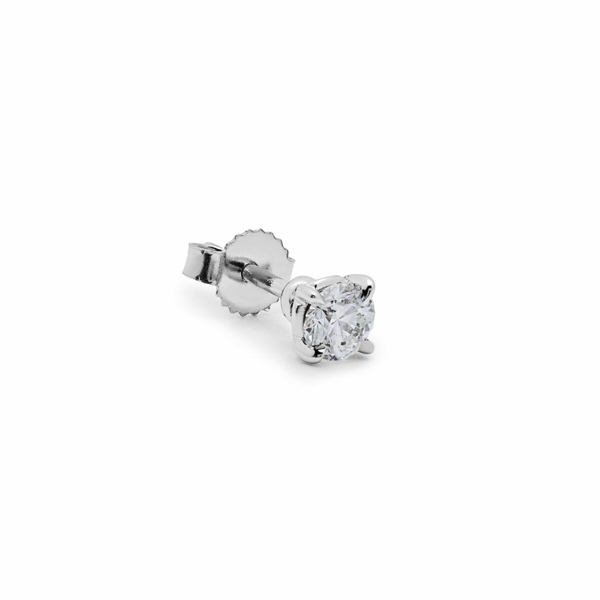 Round Brilliant-Cut Diamond Stud Earrings - Image 4