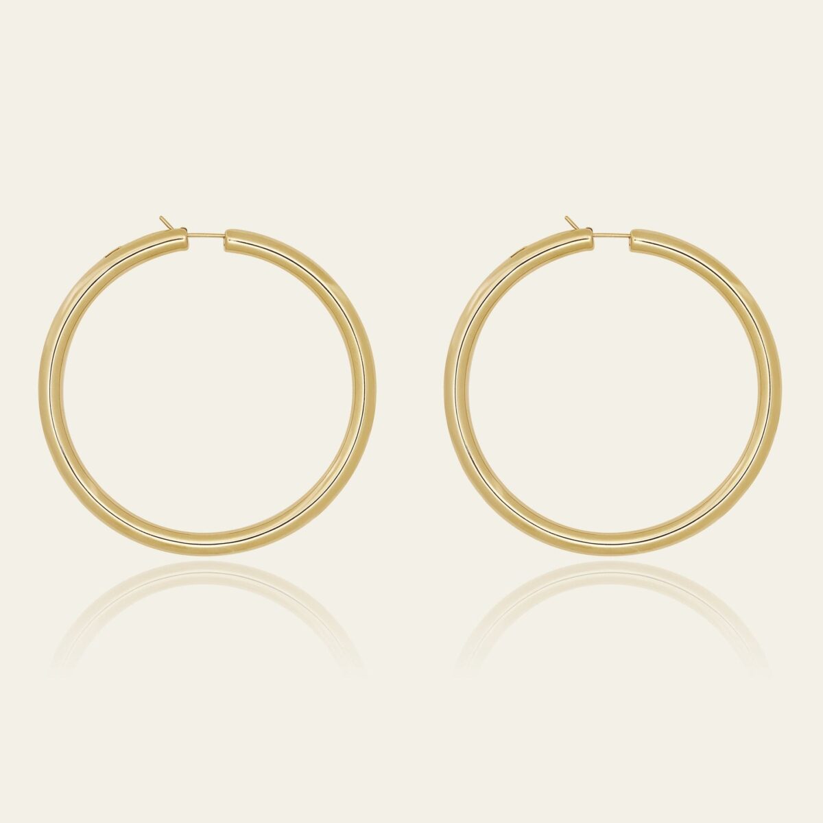 Thick Large Hoop Earrings